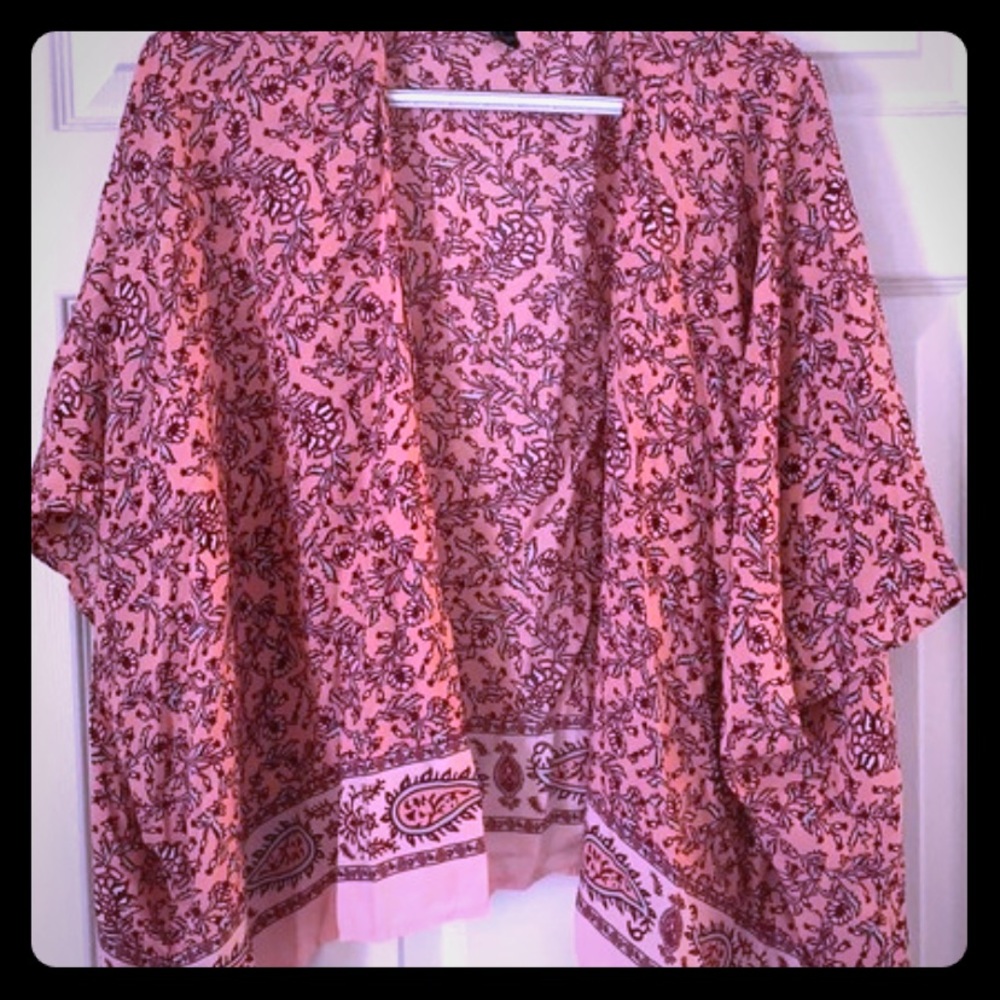 Pink Floral Kimono
